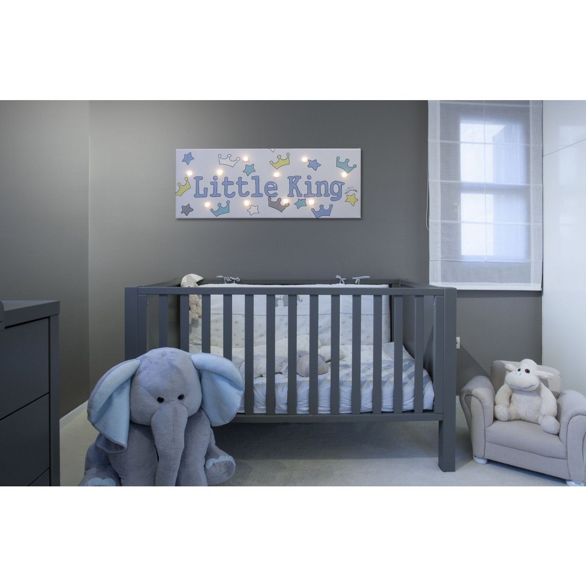 Lienzo Ligero Led Little King