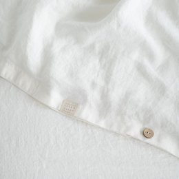 Copripiumino in lino bianco