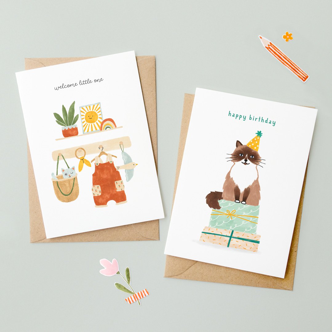 Babykaart | Welkom kleintje | Zon
