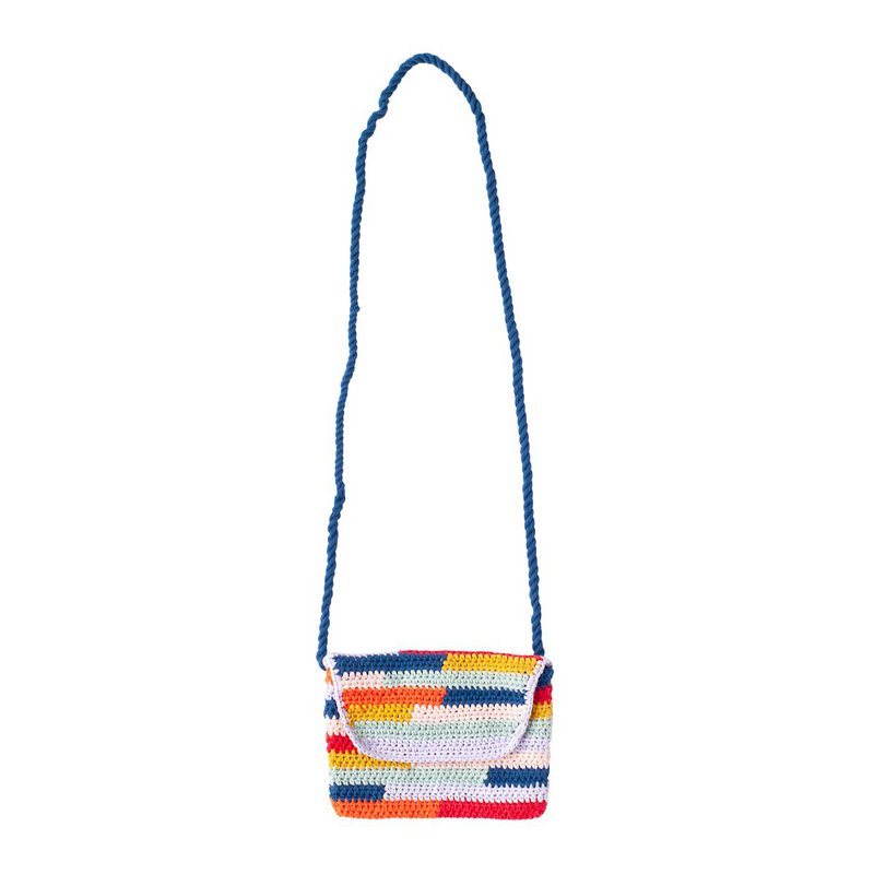 Bolso De Ganchillo Arcoiris