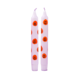 Diner Kaars Smiley Orange - Set of 5