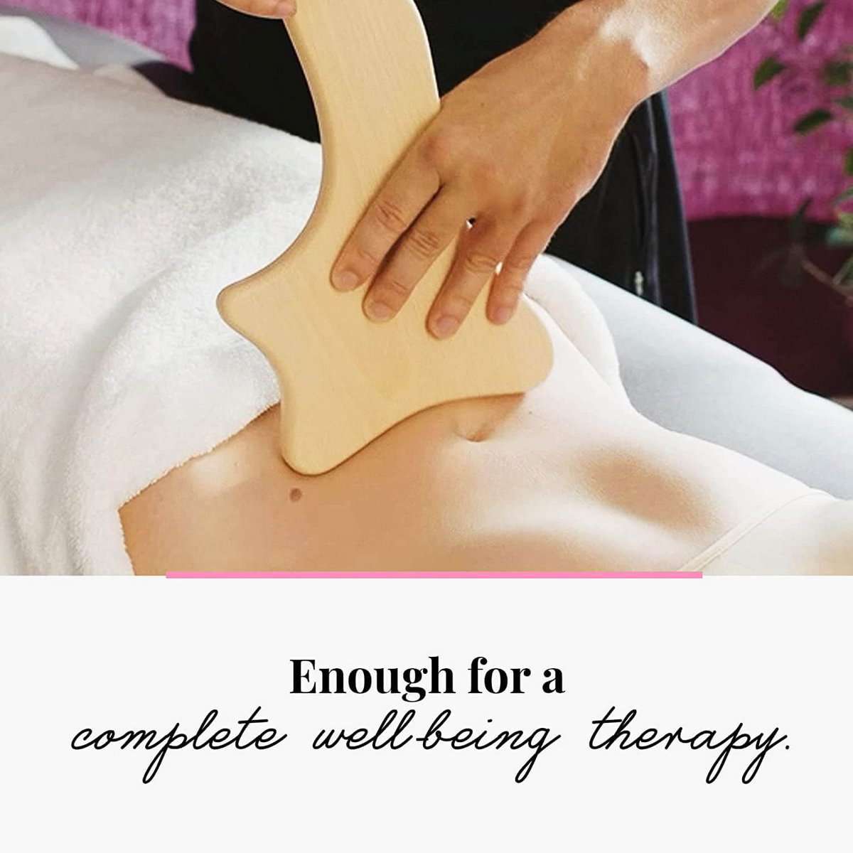 Masajeador de celulitis de madera Gua Sha Paleta de drenaje linfático Maderoterapia