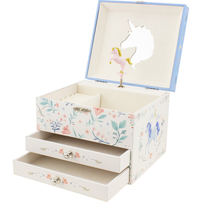 MUSICAL CHEST 2 UNICORN DRAWERS