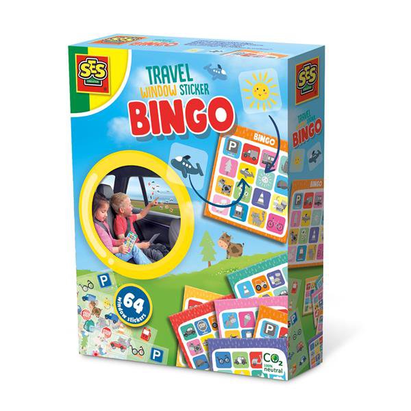 Ses Travel game window sticker bingo