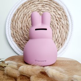 Silicone flexible money box - Rabbit Pink