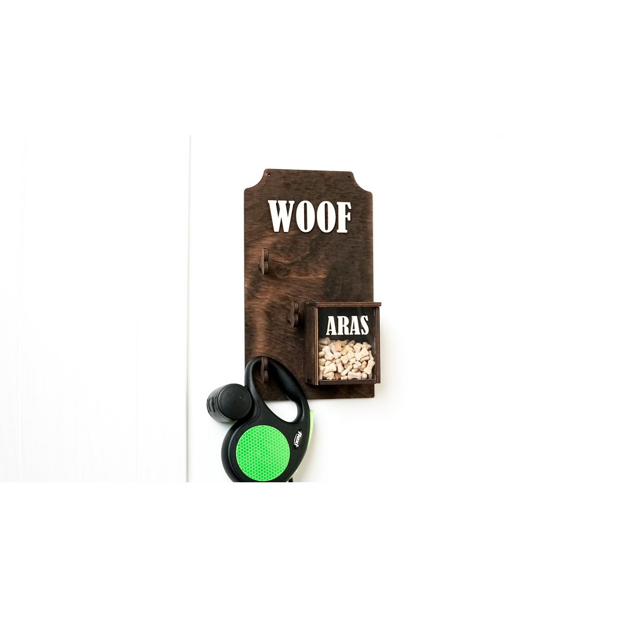 Dog Leash Holder, Wood dog leash hanger