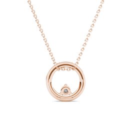 Clarine-Anhänger – Roségold und Kristall