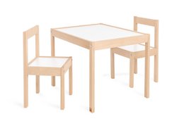 Kinderen tafel en stoel set "olaf", 3 delen