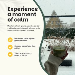 Matcha-Pulver in Zeremonienqualität – 60 Gramm