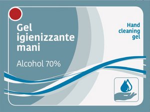 HAND CLEANING GEL 3 ML BOX A 500 PCS 70% ALCOHOL