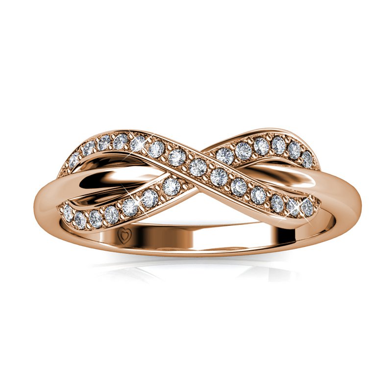 Trist Ring - Rose Gold and Crystal