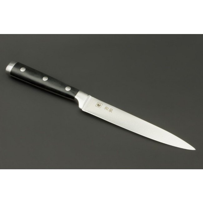 IZUMI ICHIAGO Cuchillo para verduras "Cuchillos profesionales de chef" fabricado en acero inoxidable japonés de alto carbono