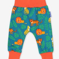 Bio-cotton baby pump pose with big cat print