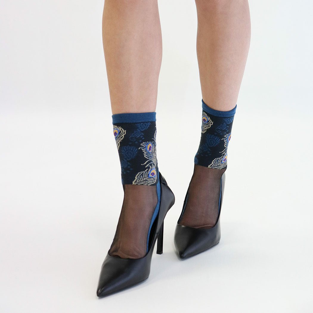 Chaussettes en voile resistant Antonia - Blue