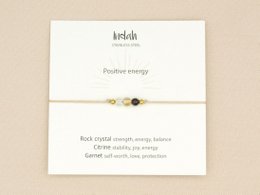 Armband rock, positive energy, zilver en goud