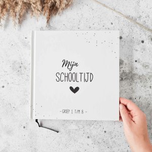 My school days l schoolbook l black/white | dot