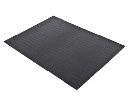 Tischset 6-er Set rechteckig Kroko dunkelbraun schwarz