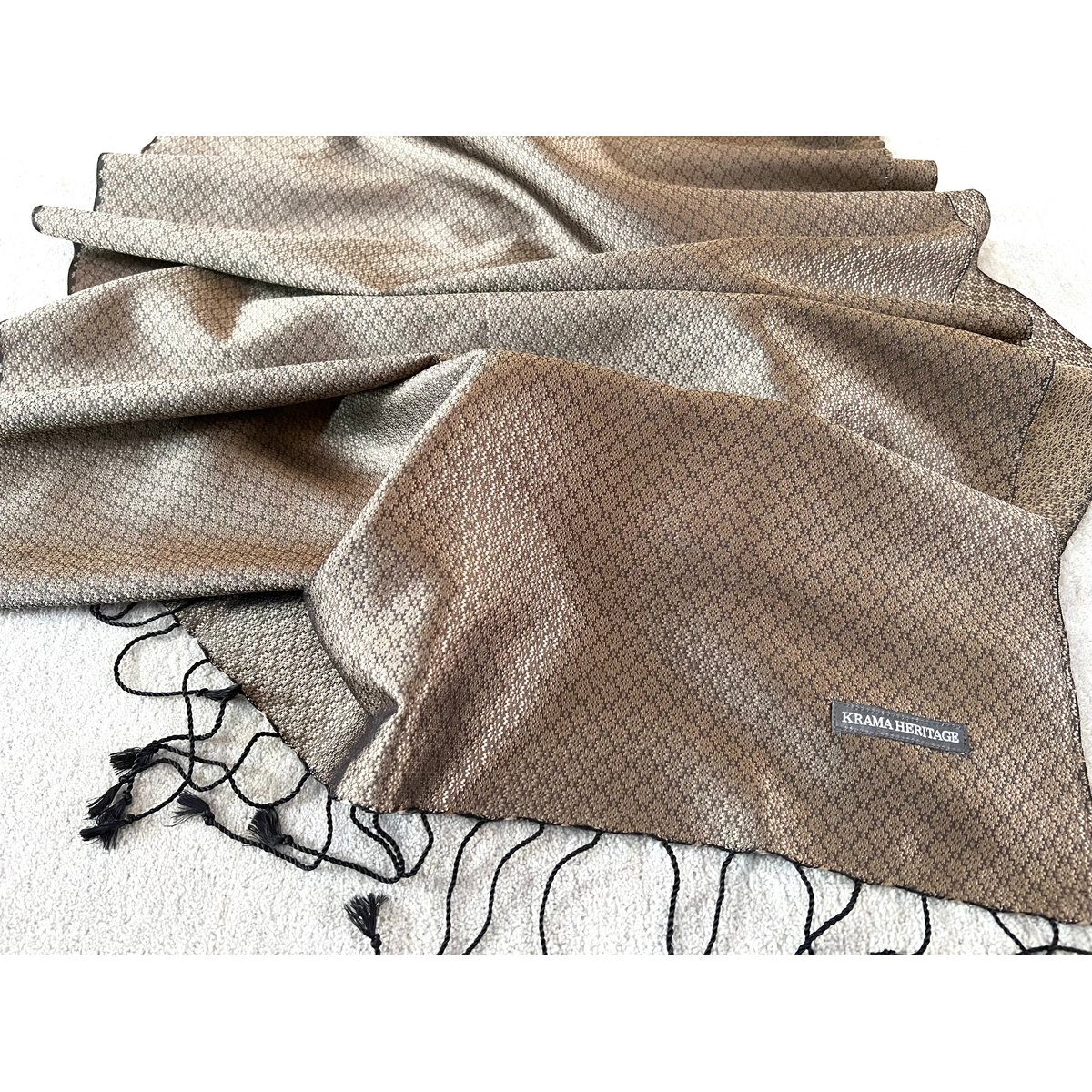 The Jasmin Luxury Topaz Silk Krama - Men