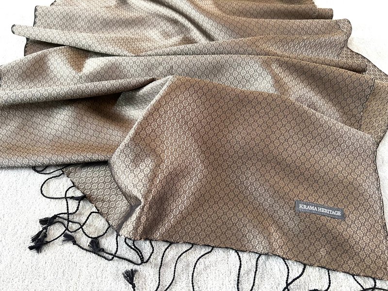 The Jasmin Luxury Topaz Silk Krama - Men