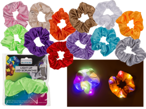 Textiel haarlint, scrunchie met LED