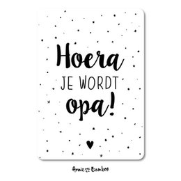 UDSALG Postkort - Hurra du bliver bedstefar!