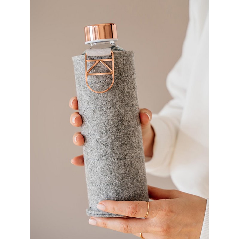 EQUA Glass Bottle With Felt Cover