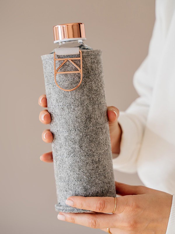 EQUA Glass Bottle With Felt Cover