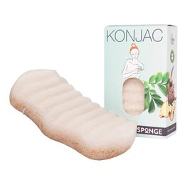 Konjac sponge for the body walnut - soft peeling