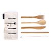 BAMBOO CUTLERY SET WITH COTTON CASE HF