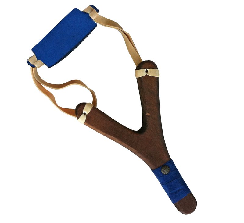 SLINGSHOT RUSTIK SUEDE GRIP + 3 CORK BALLS - ST531F