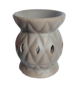 Fragrance oil burner 6.5xh8cm, beige matt