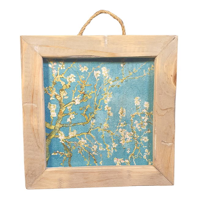 Holzfliese altholländisch v Gogh-Blüte