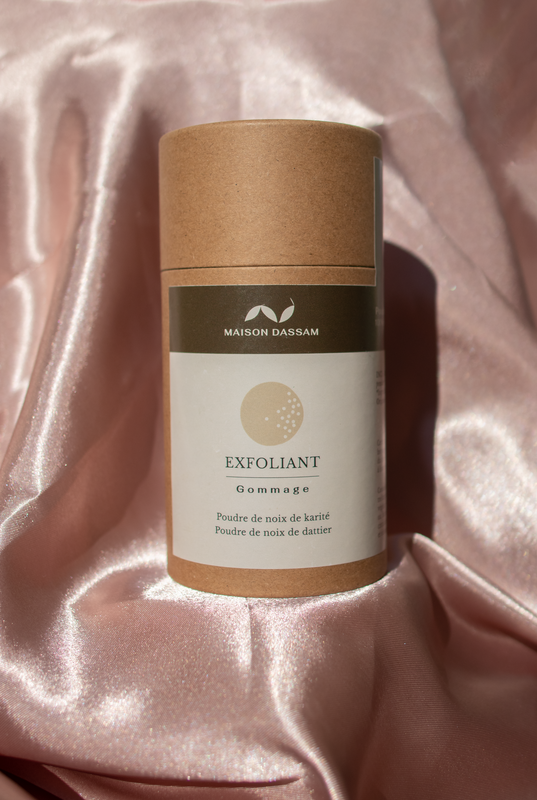 Exfoliating nut powder