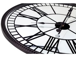 Wall clock NeXtime Cleopatra Mirror 56 cm black