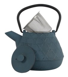 Teaclassix Gietijzeren Theeset Hewi 1,00 ltr, Giftbox, Blauw