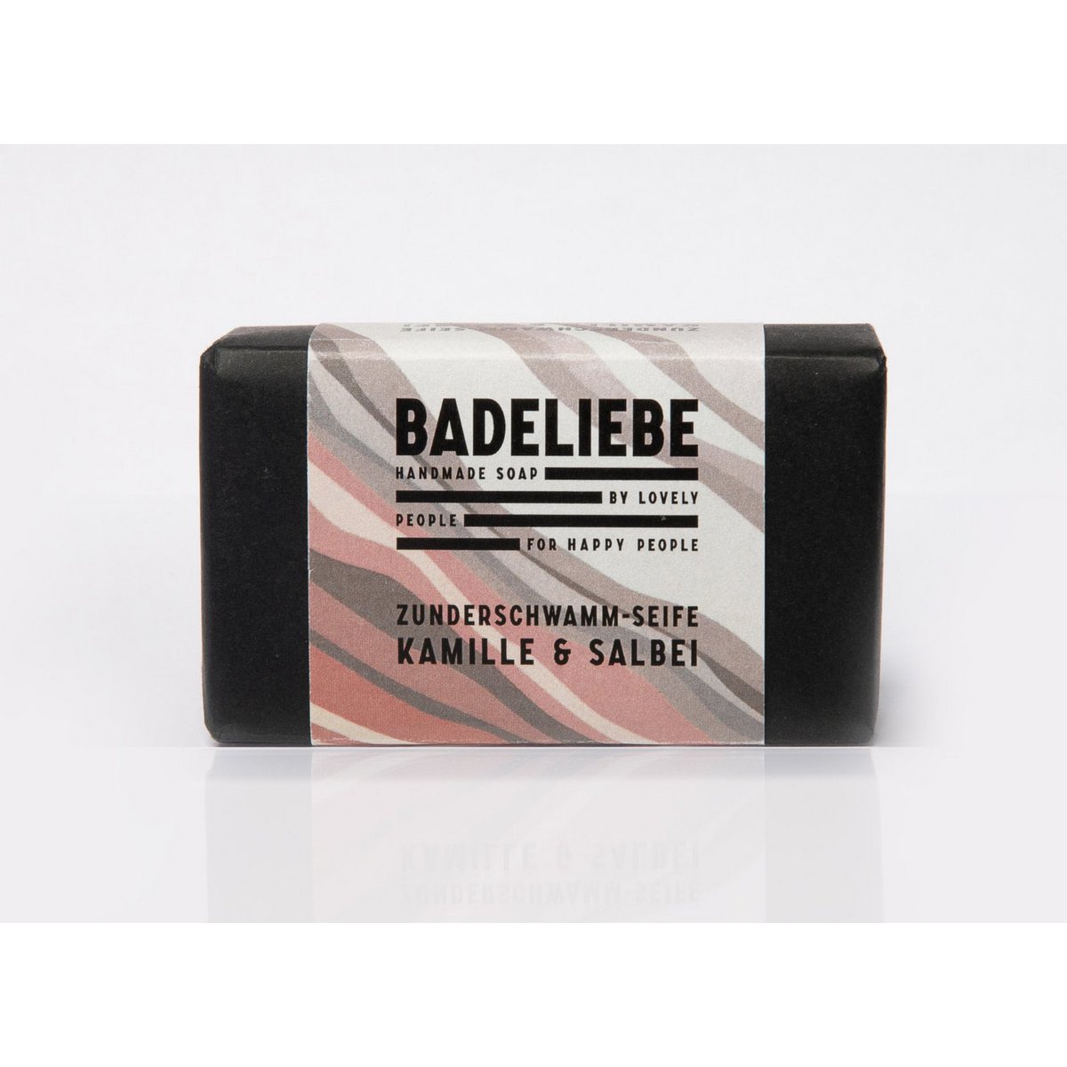 BADELIEBE - Hartseife Zunderschwamm mit Kamille und Salbei