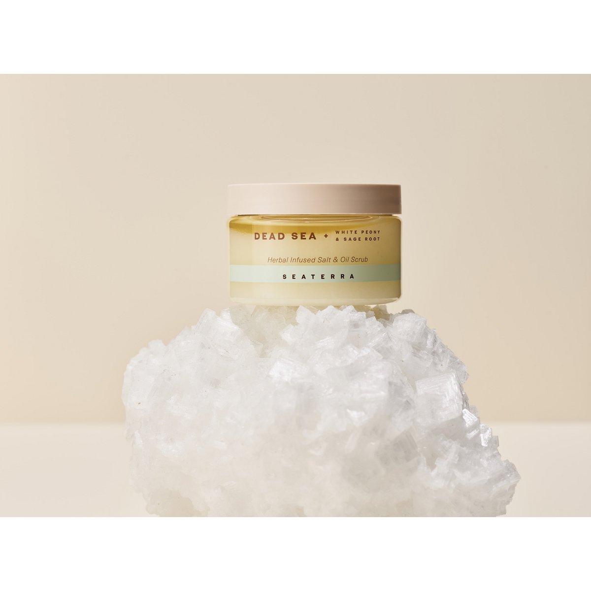 Exfoliante de sal y aceite con infusión de hierbas