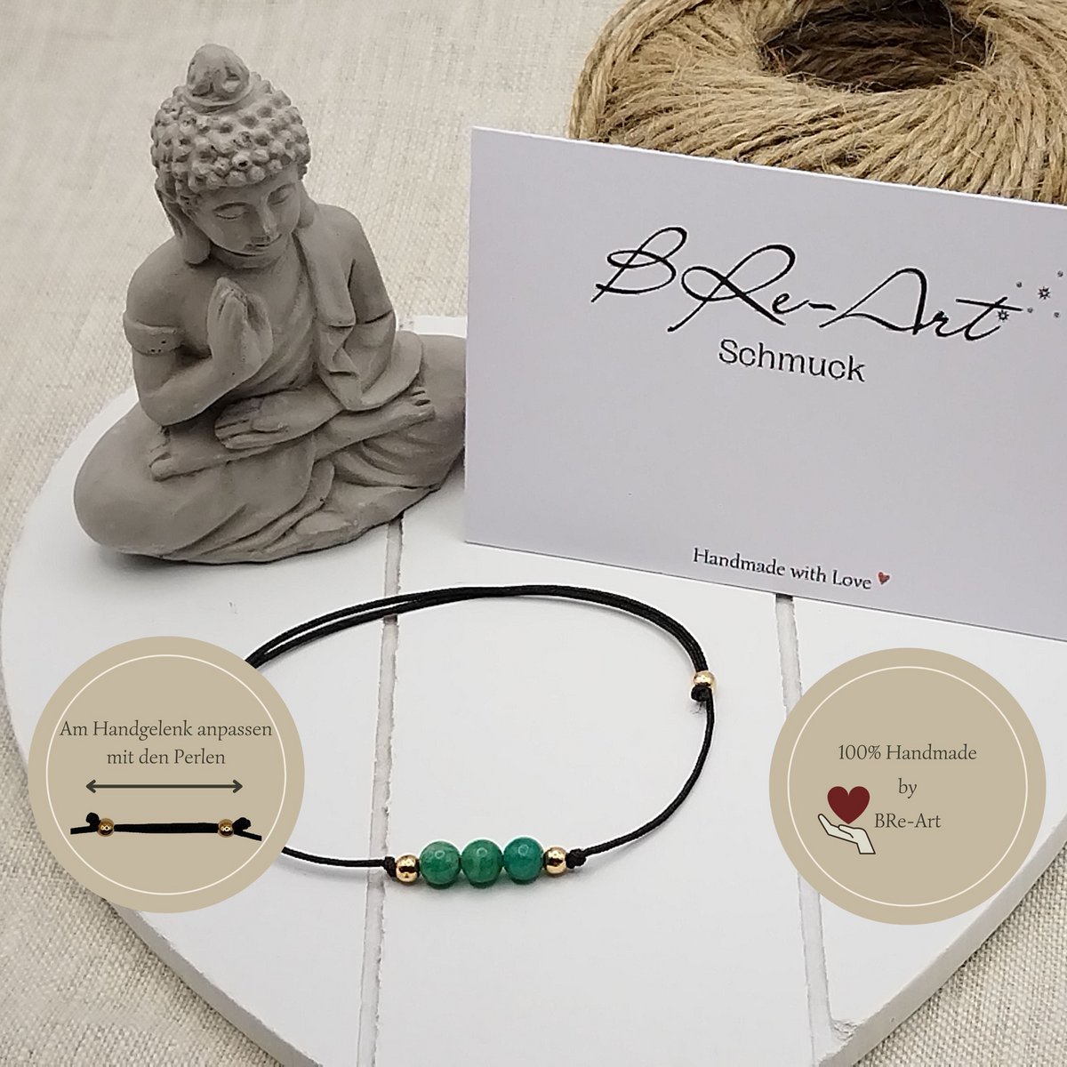Amazoniet edelsteen armband, 4mm Ø