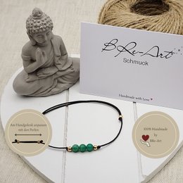 Bracciale in pietra amazzonite, 4mm Ø