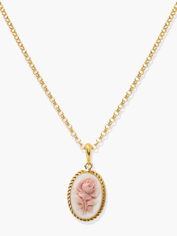 Rose cameo ketting