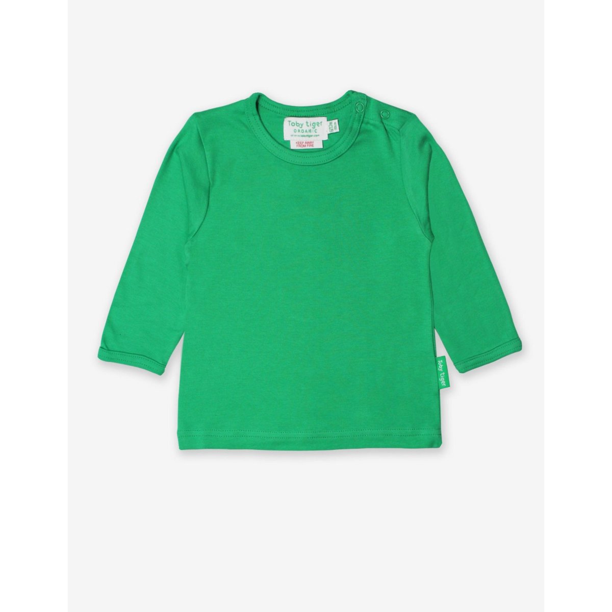 Bio-Baumwoll Kinder Shirt langarm in Grün
