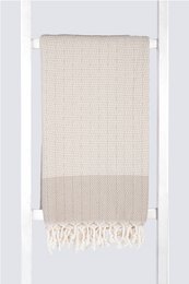 Beige 100cm x 180cm 100% Cotton
