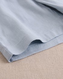 Boy's Blue Linen Bermuda Shorts M70-21503073
