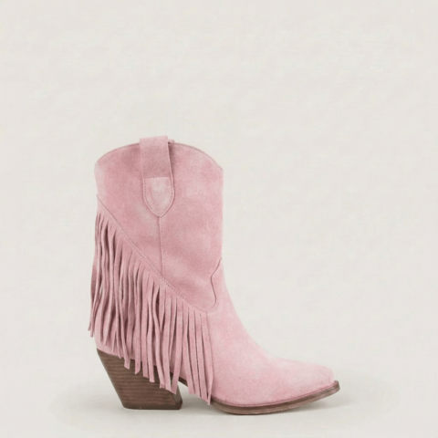 Dakota Pink Texan Ankle Boots