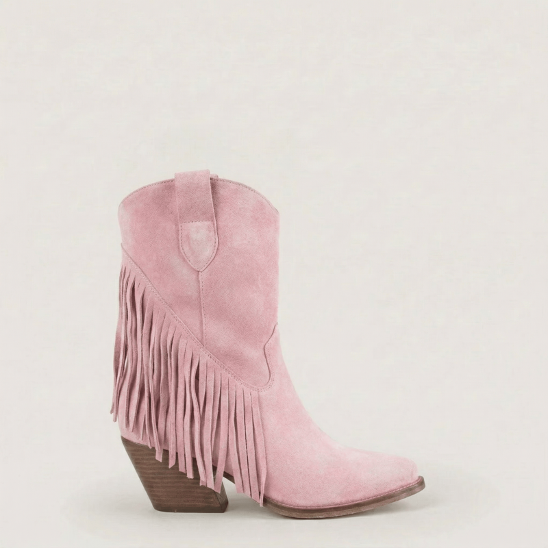 Bottines texanes Dakota roses