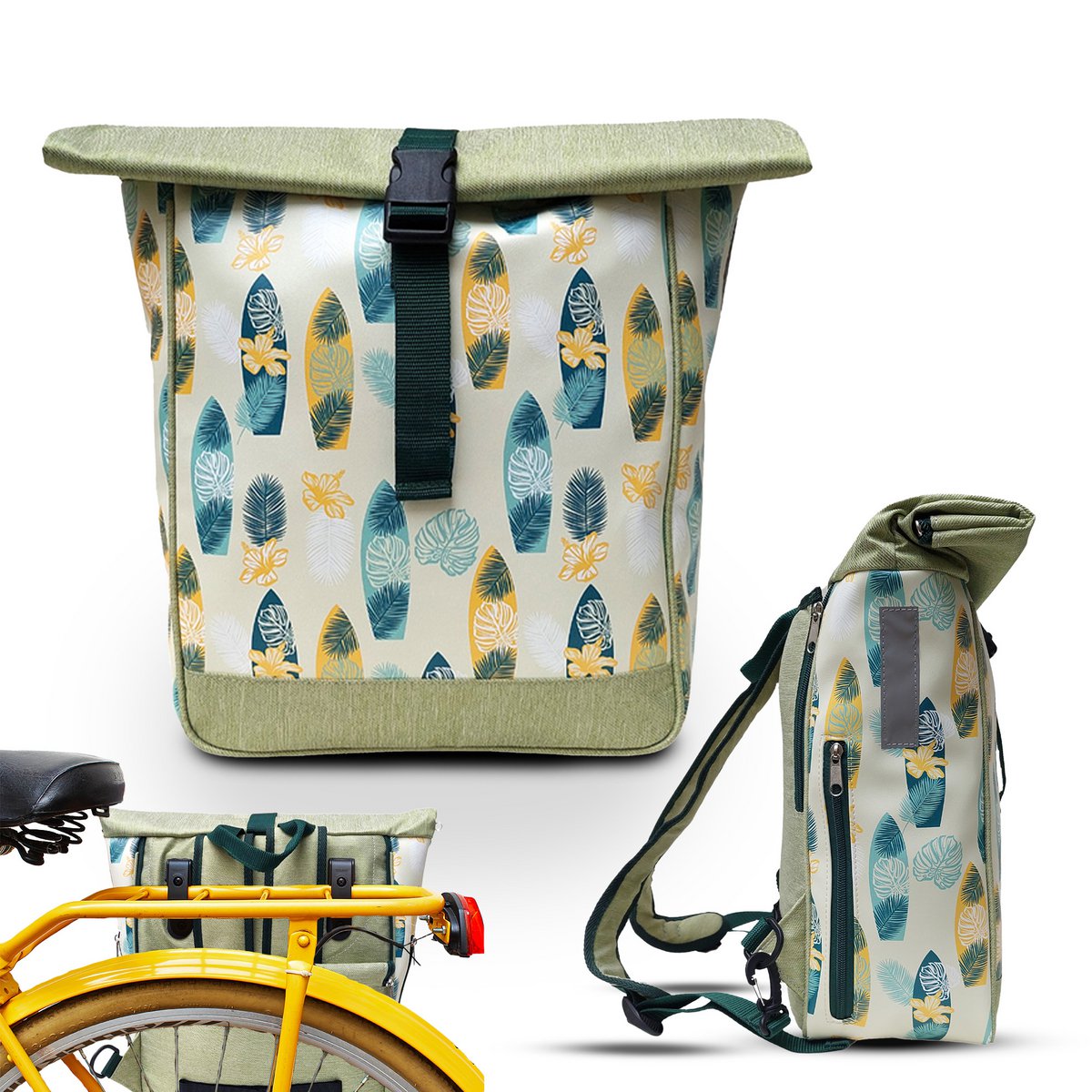 Bolsa de bicicleta Kombi / Pastel de equipaje de mochila - Surf