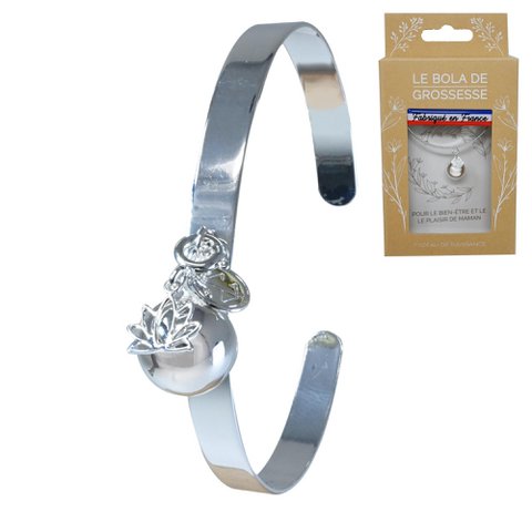 Smooth silver bola bracelet **MADE IN France** - CAMILLE