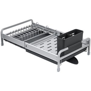 EXTENSIBLE ALUMINUM DISH DRESSER _31/52X29X17CM CU82041