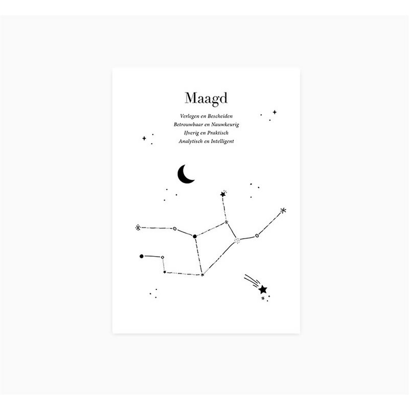 Ansichtkaart | Sterrenbeeld | Maagd