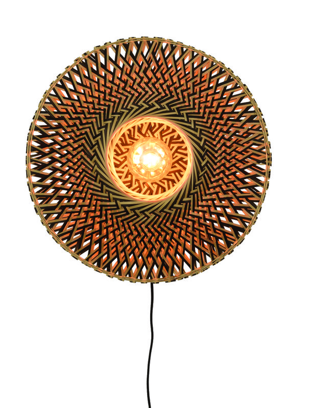 Wandlamp Bali 44cm zw./nat., S